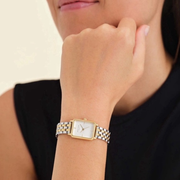 ROSEFIELD • The Octogon XS Duotone Silver Gold Watch Includes Box - Picture 6 of 8